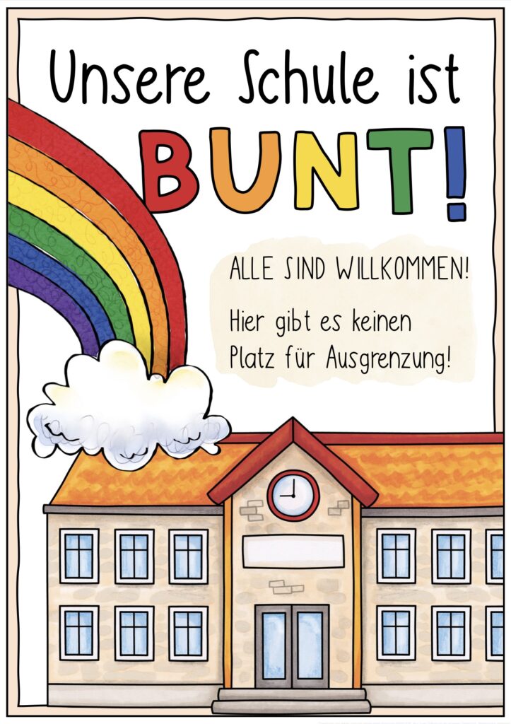 Unsere Schule ist bunt