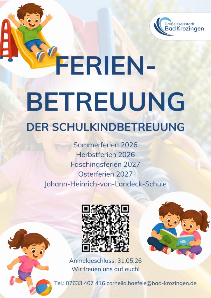 Anmeldung für die Ferienbetreuung im Schuljahr 2026/27